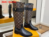 Louis Vuitton Amiral High Boot in Monogram Canvas Replica