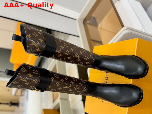 Louis Vuitton Amiral High Boot in Monogram Canvas Replica