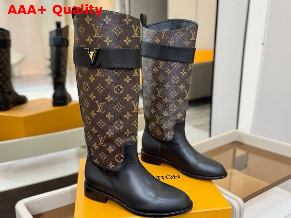 Louis Vuitton Amiral High Boot in Monogram Canvas Replica