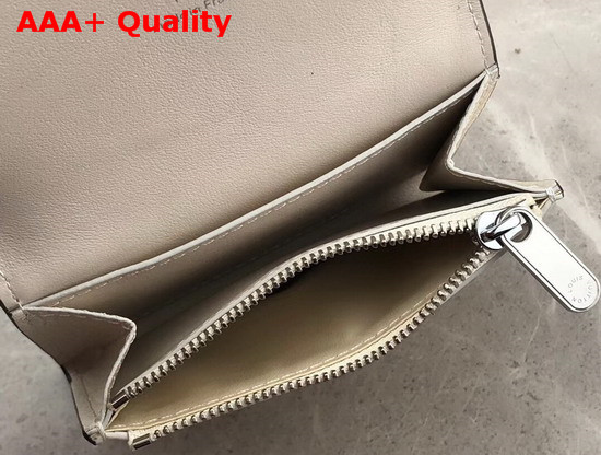 Louis Vuitton Anne Coin Purse Galet Mahina Perforated Calfskin Leather M64052 Replica
