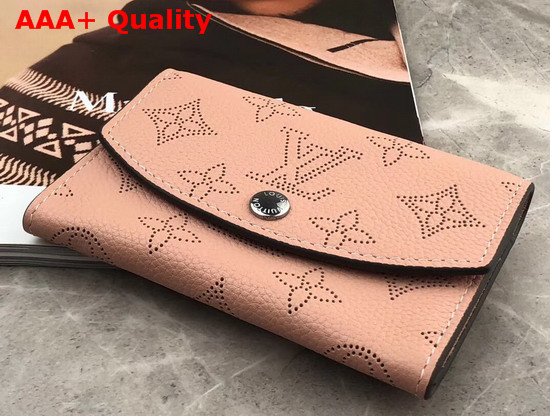 Louis Vuitton Anne Coin Purse Magnolia Mahina Perforated Calfskin Leather M64050 Replica