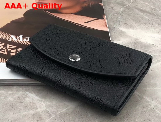 Louis Vuitton Anne Coin Purse Noir Mahina Perforated Calfskin Leather Outside M64049 Replica