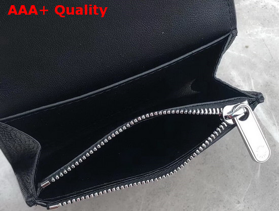 Louis Vuitton Anne Coin Purse Noir Mahina Perforated Calfskin Leather Outside M64049 Replica