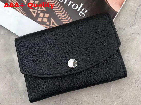 Louis Vuitton Anne Coin Purse Noir Mahina Perforated Calfskin Leather Outside M64049 Replica