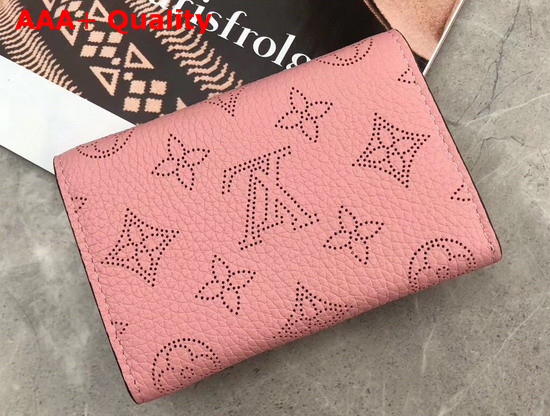 Louis Vuitton Anne Coin Purse Pink Mahina Perforated Calfskin Leather Replica