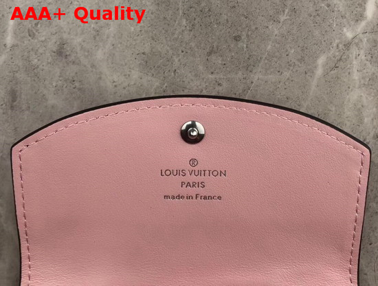 Louis Vuitton Anne Coin Purse Pink Mahina Perforated Calfskin Leather Replica