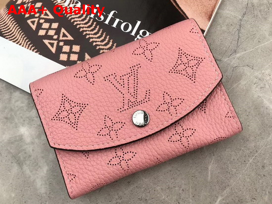 Louis Vuitton Anne Coin Purse Pink Mahina Perforated Calfskin Leather Replica