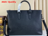 Louis Vuitton Anton Soft Briefcase in Black Taiga Cowhide Leather M33416 Replica