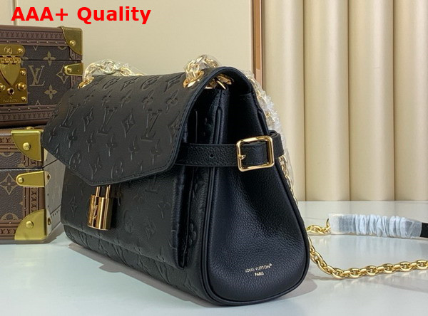 Louis Vuitton Anytime Flap Bag in Black Monogram Empreinte Leather M14604 Replica
