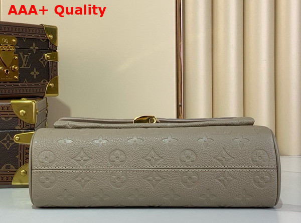 Louis Vuitton Anytime Flap Bag in Tourterelle Gray Monogram Empreinte Leather M14973 Replica