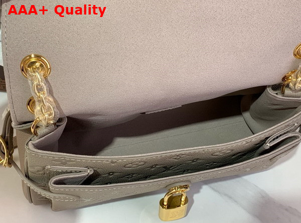 Louis Vuitton Anytime Flap Bag in Tourterelle Gray Monogram Empreinte Leather M14973 Replica