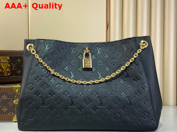 Louis Vuitton Anytime MM Handbag in Black Monogram Empreinte Leather M14324 Replica