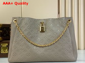 Louis Vuitton Anytime MM Handbag in Tourterelle Gray Monogram Empreinte Leather M14658 Replica