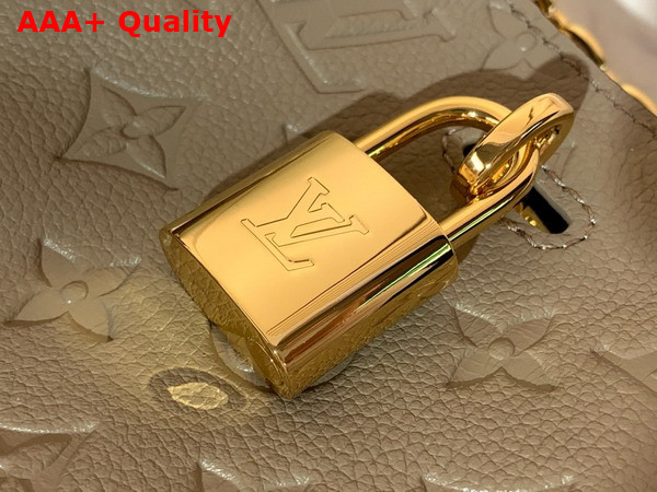 Louis Vuitton Anytime MM Handbag in Tourterelle Gray Monogram Empreinte Leather M14658 Replica