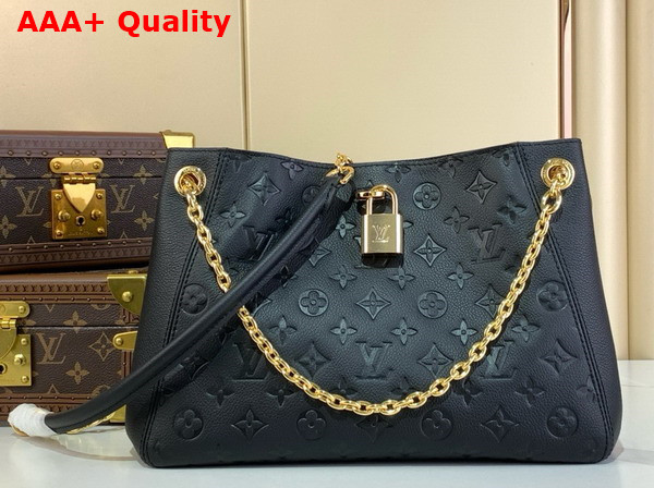 Louis Vuitton Anytime PM Handbag in Black Monogram Empreinte Leather M14414 Replica