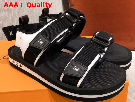 Louis Vuitton Arcade Flat Sandal in Black 1A8GIW Replica