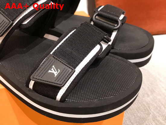 Louis Vuitton Arcade Flat Sandal in Black 1A8GIW Replica