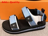 Louis Vuitton Arcade Flat Sandal in Blue 1A8GK5 Replica