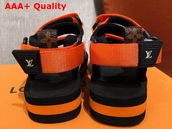 Louis Vuitton Arcade Flat Sandal in Orange Replica