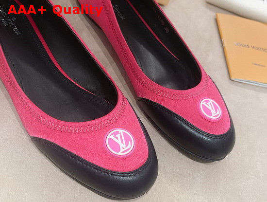 Louis Vuitton Archlight Flat Ballerina Pink Technical Satin and Calf Leather Replica