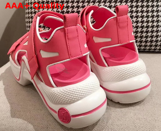 Louis Vuitton Archlight Sandal in Pink Calf Leather Replica
