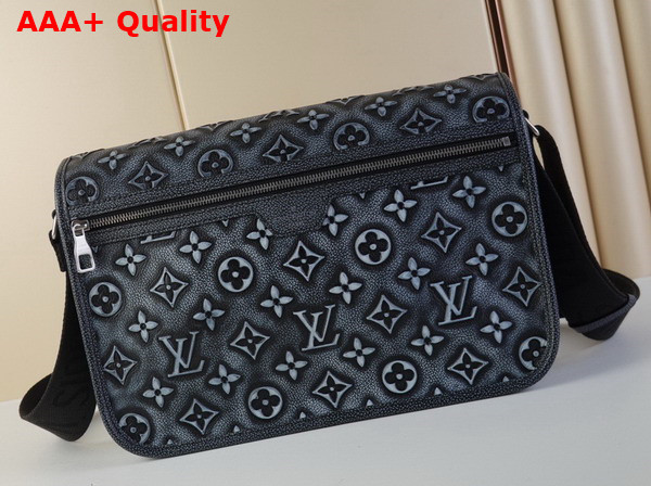 Louis Vuitton Archy Messenger MM Bag Charcoal Cowhide Leather M21358 Replica