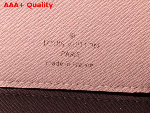 Louis Vuitton Ariane Wallet Monogram Coated Canvas with Cowhide Trim Rose Ballerine M62037 Replica