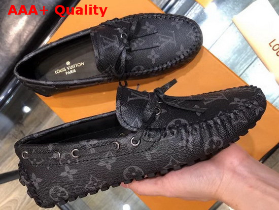 Louis Vuitton Arizona Noccasin Monogram Eclipse Canvas Replica