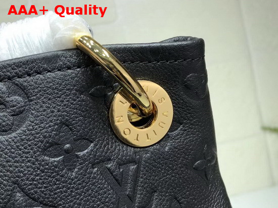 Louis Vuitton Artsy MM Black Embossed Calf Leather with Smooth Leather Trimmings M41066 Replica