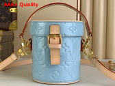 Louis Vuitton Astor Bag Sky Blue Monogram Vernis Embossed Cowhide Leather Replica