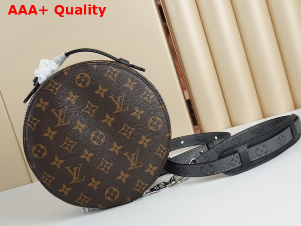 Louis Vuitton Audio Case Monogram Macassar Coated Canvas and Black Cowhide Leather M46273 Replica