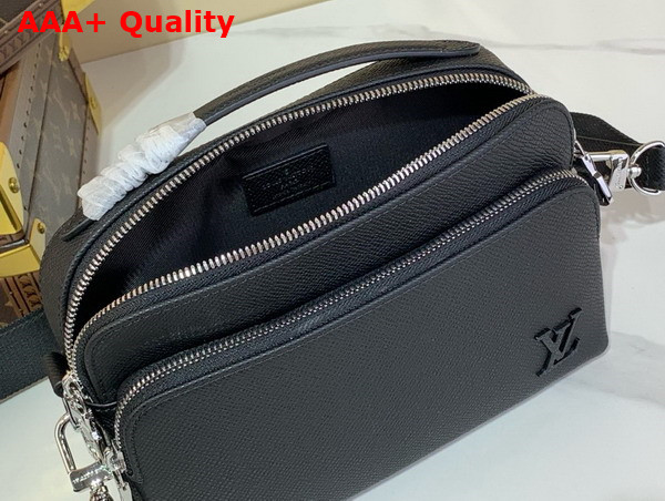 Louis Vuitton Avenue Messenger in Black Taiga Leather M11657 Replica
