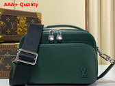 Louis Vuitton Avenue Messenger in Green Taiga Leather Replica