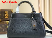 Louis Vuitton Avenue PM Black Monogram Empreinte Leather M25577 Replica