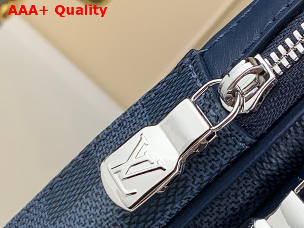 Louis Vuitton Avenue Slingbag Blue Sapphire Damier Infini Cowhide Leather and Damier Graphite Coated Canvas N40439 Replica