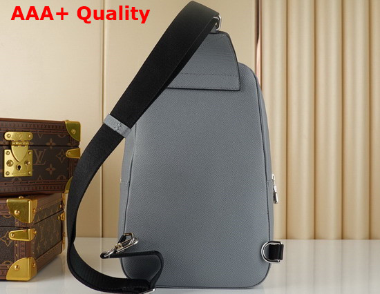 Louis Vuitton Avenue Sling Bag Gris Bubble Gum Taiga Leather M30801 Replica