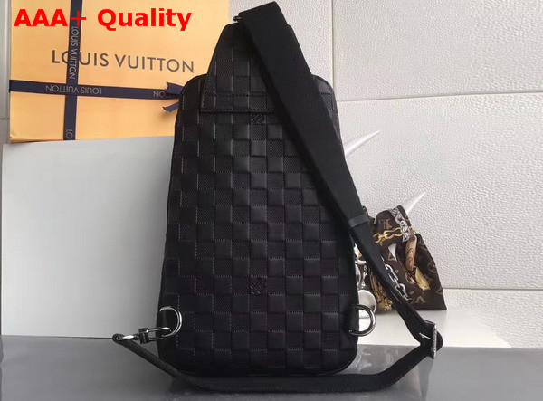 Louis Vuitton Avenue Sling Bag in Damier Infini Leather N41720 Onyx Replica