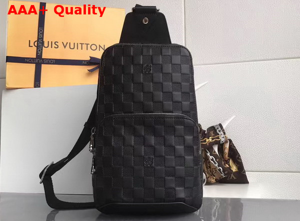 Louis Vuitton Avenue Sling Bag in Damier Infini Leather N41720 Onyx Replica