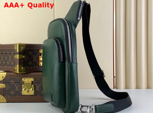 Louis Vuitton Avenue Slingbag NM Vert Laurier Green Taiga Cowhide Leather M30973 Replica