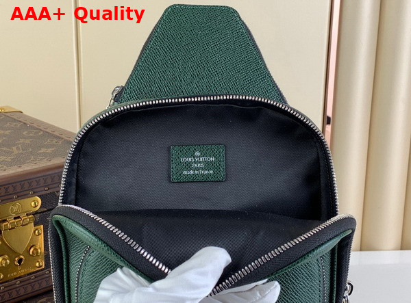 Louis Vuitton Avenue Slingbag NM Vert Laurier Green Taiga Cowhide Leather M30973 Replica