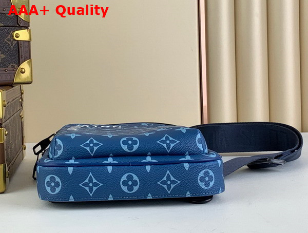 Louis Vuitton Avenue Slingbag NM in Atlantic Blue Monogram Coated Canvas M23782 Replica