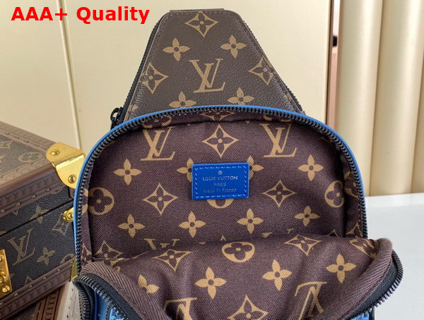 Louis Vuitton Avenue Slingbag NM in Atlantic Blue Monogram Coated Canvas M23782 Replica