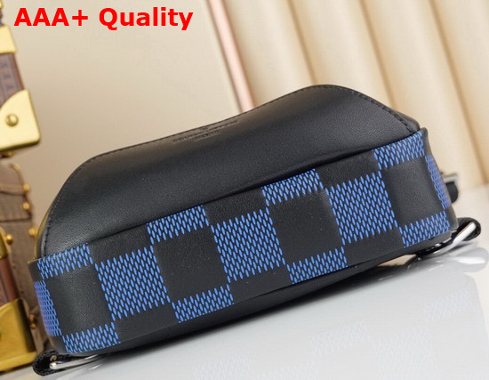 Louis Vuitton Avenue Slingbag Navy Blue and Black Damier Infini 3D Cowhide Leather N50024 Replica