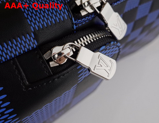 Louis Vuitton Avenue Slingbag Navy Blue and Black Damier Infini 3D Cowhide Leather N50024 Replica