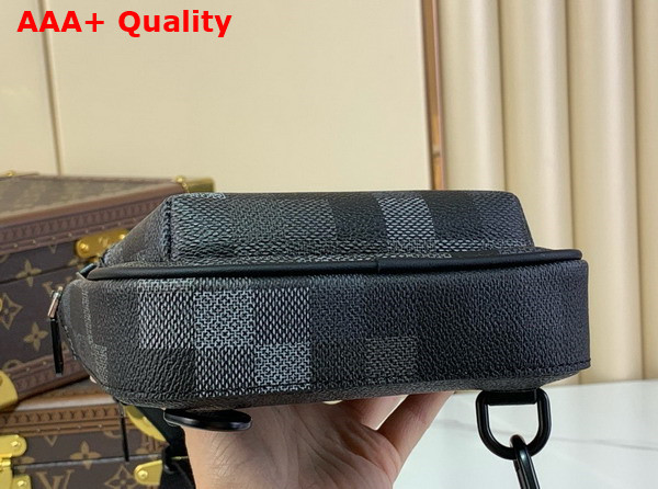 Louis Vuitton Avenue Slingbag PM Damoflage Black Coated Canvas M14953 Replica