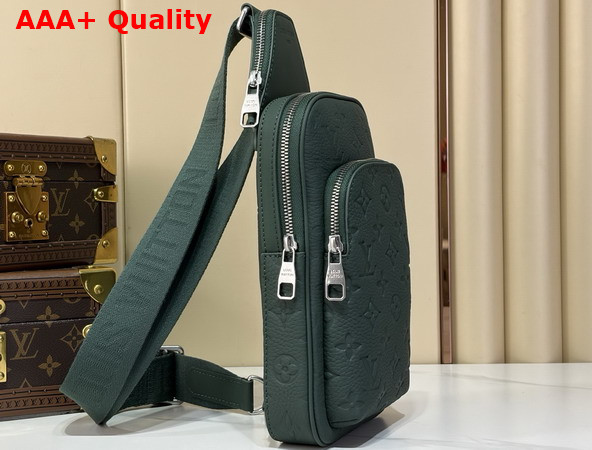 Louis Vuitton Avenue Slingbag PM Forest Green Taurillon Monogram Cowhide Leather M2A189 Replica