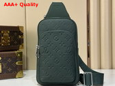 Louis Vuitton Avenue Slingbag PM Forest Green Taurillon Monogram Cowhide Leather M2A189 Replica
