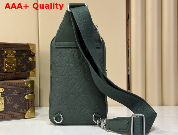 Louis Vuitton Avenue Slingbag PM Forest Green Taurillon Monogram Cowhide Leather M2A189 Replica