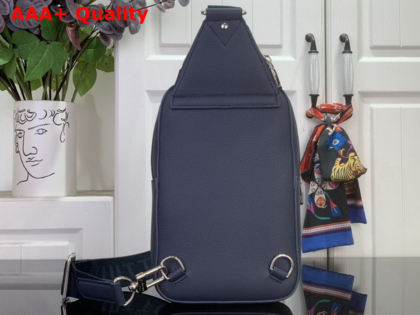 Louis Vuitton Avenue Slingbag PM Navy Blue Waxy Calfskin M15269 Replica