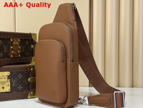 Louis Vuitton Avenue Slingbag in Tan Waxed Calfskin Leather M2A175 Replica